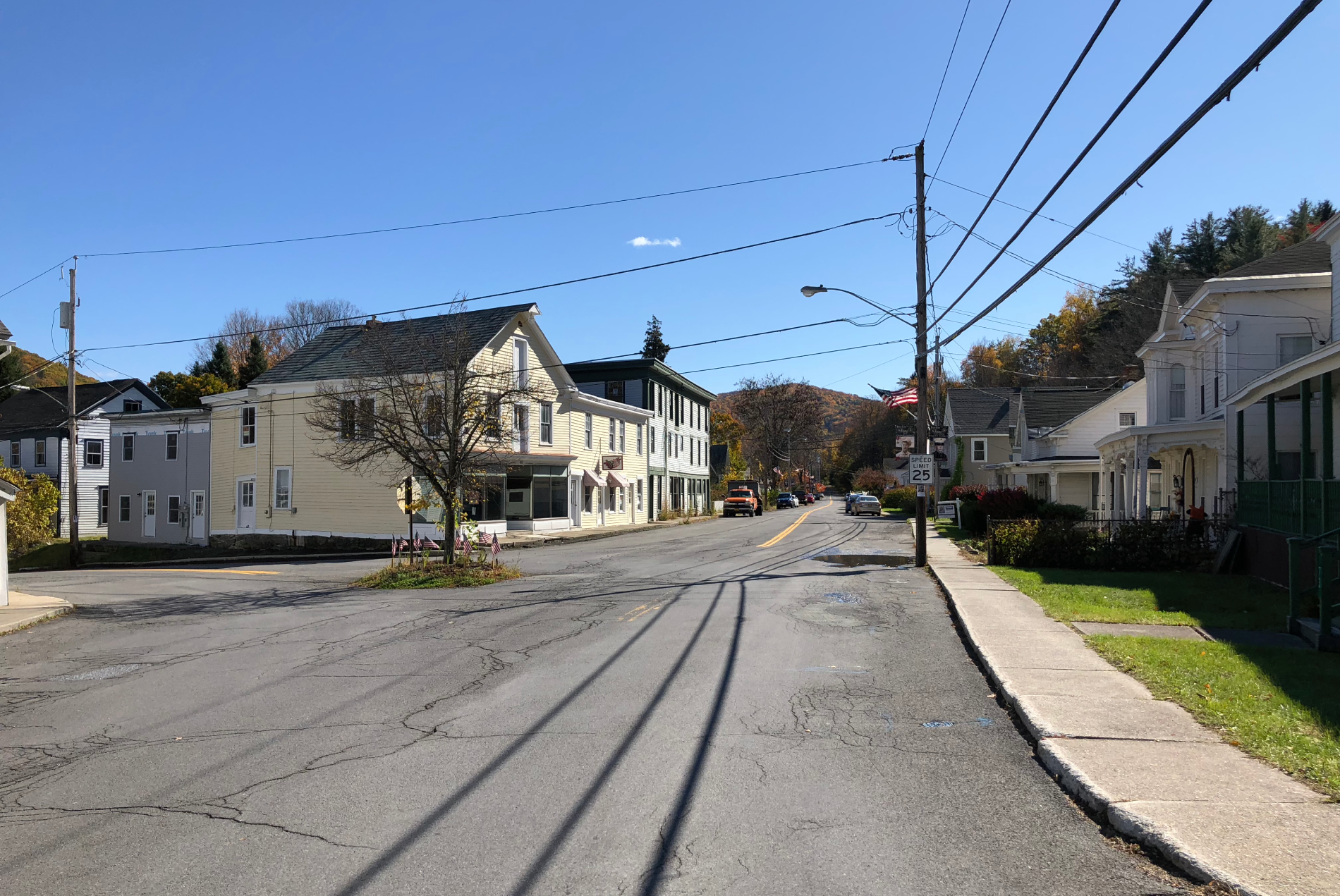 View south along Rensselaer County Route 36 (Main Street)