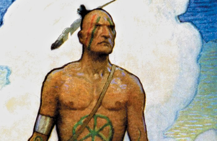 An illustration of a Mohican