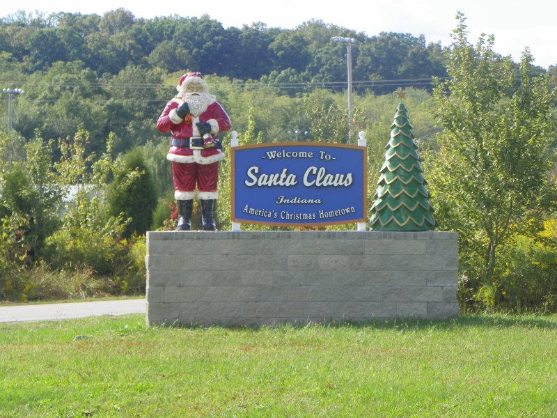 Santa Claus sign, Indiana