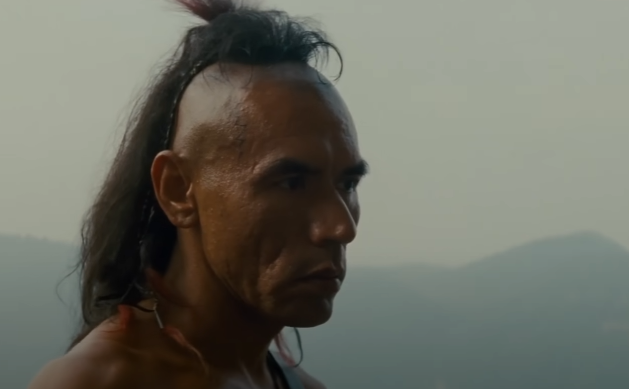 A screenshot from the movie The Last of the Mohicans