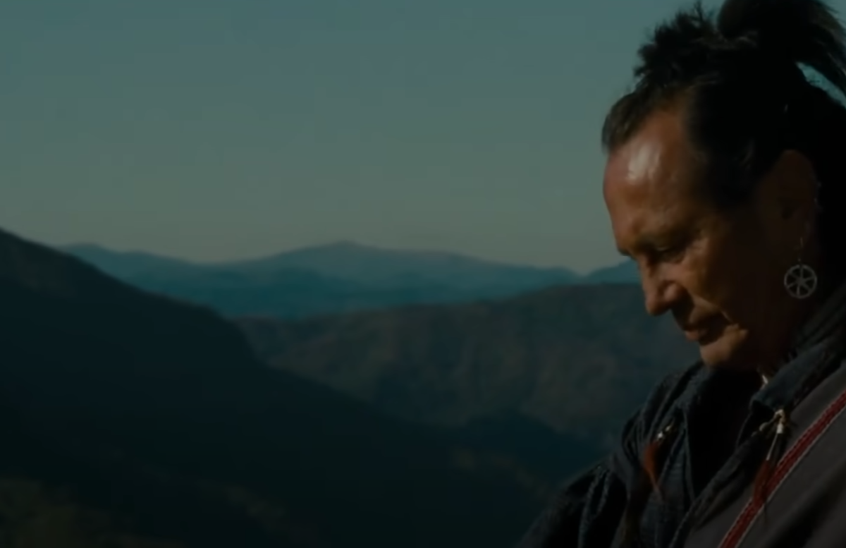 A screenshot from the movie The Last of the Mohicans