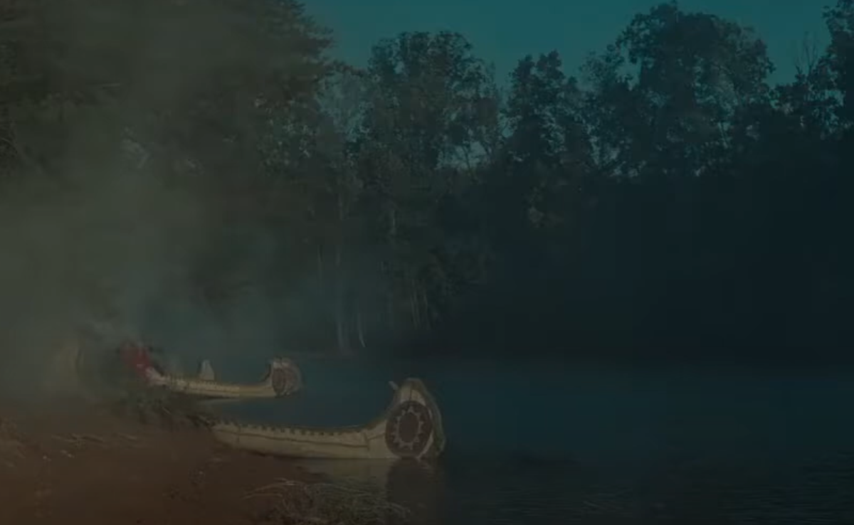 A screenshot from the movie The Last of the Mohicans