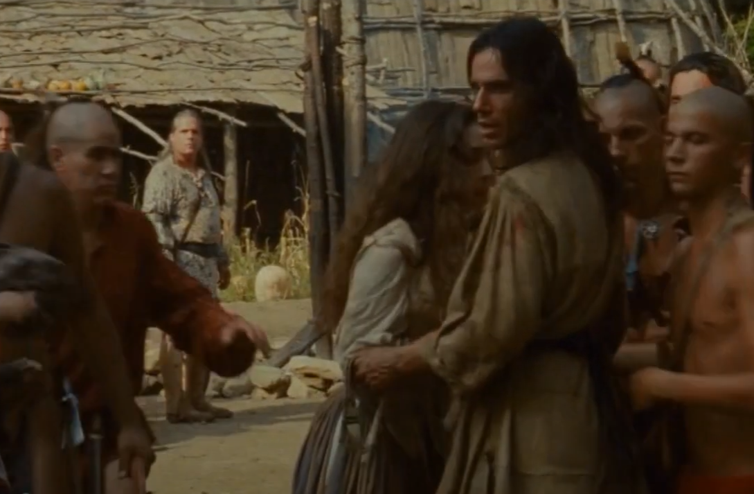 A screenshot from the movie The Last of the Mohicans