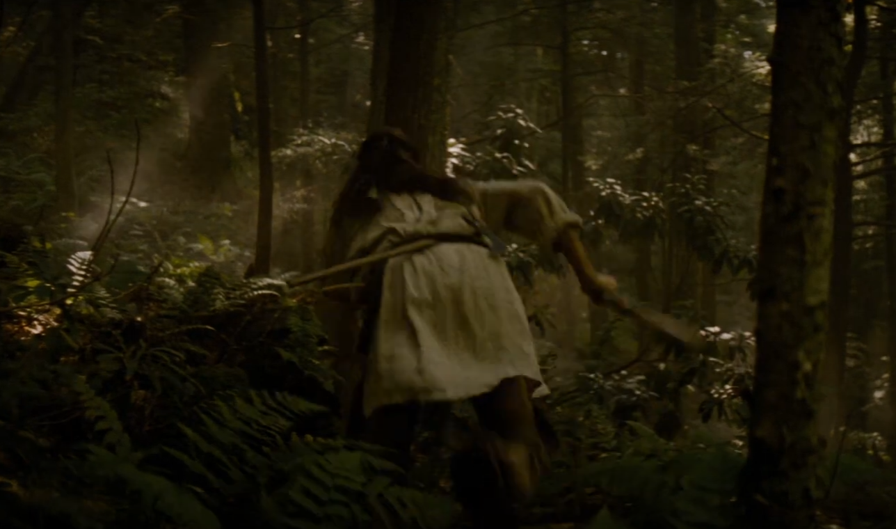 A screenshot from the movie The Last of the Mohicans