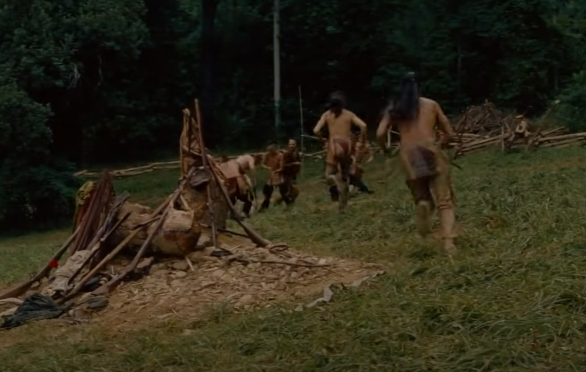 A screenshot from the movie The Last of the Mohicans