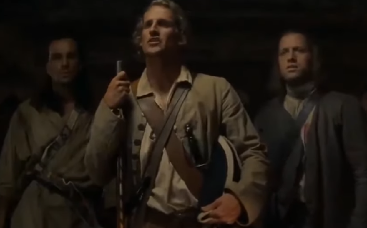 A screenshot from the movie The Last of the Mohicans