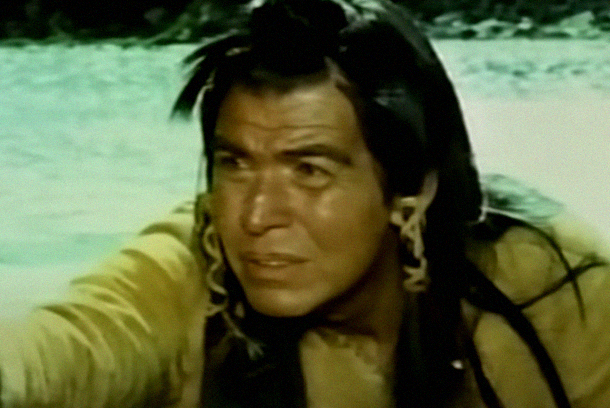 A screenshot from the movie Last of the Mohicans