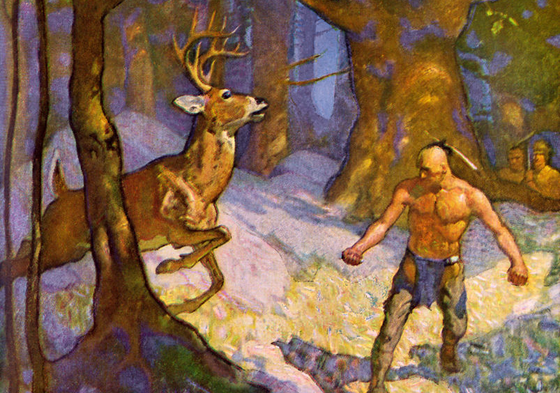 The Last of the Mohicans Oil on Canvas