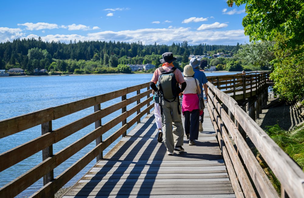 Photo of People walking on the bridge in Poulsbo, Kitsap County