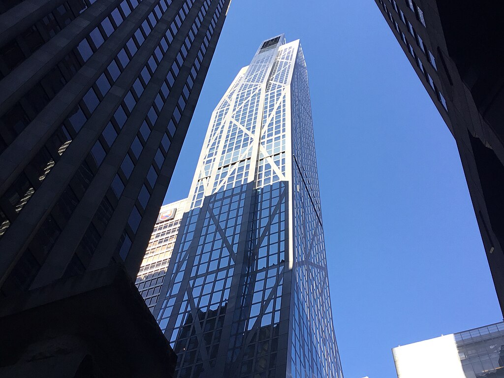 53W53 Building and a clear blue sky