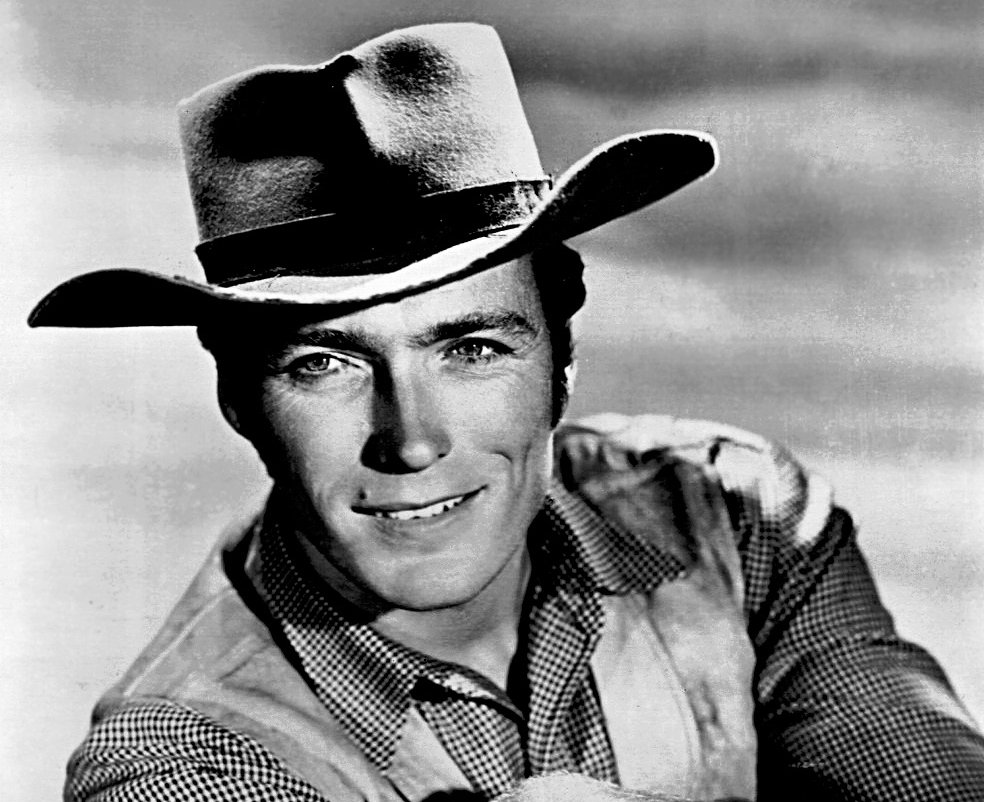 Original Grayscale publicity photo of Clint Eastwood