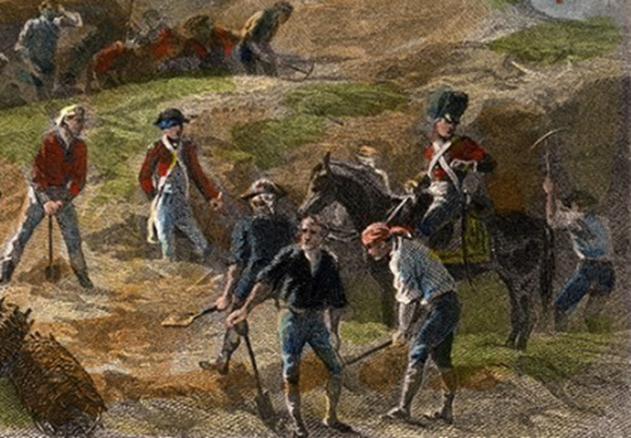 Depiction of the Siege of Charleston
