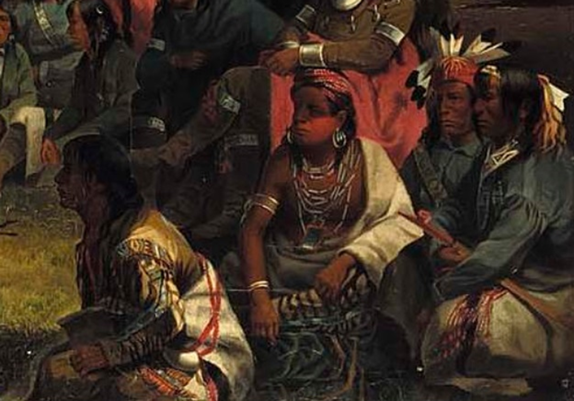 Painting of The Trial of Red Jacket - 1869