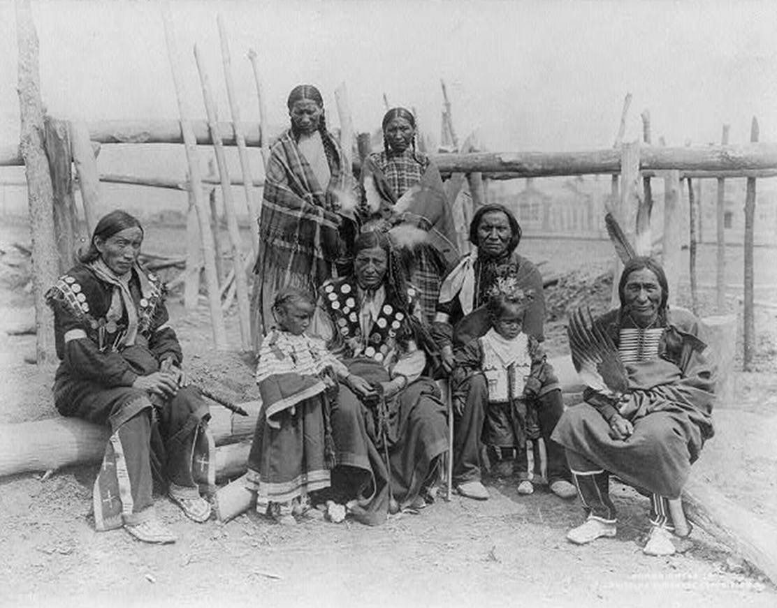 Family of Sioux from the Indian Village