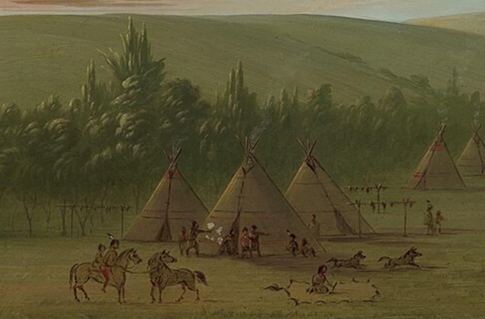 George Catlin, A Sioux Village