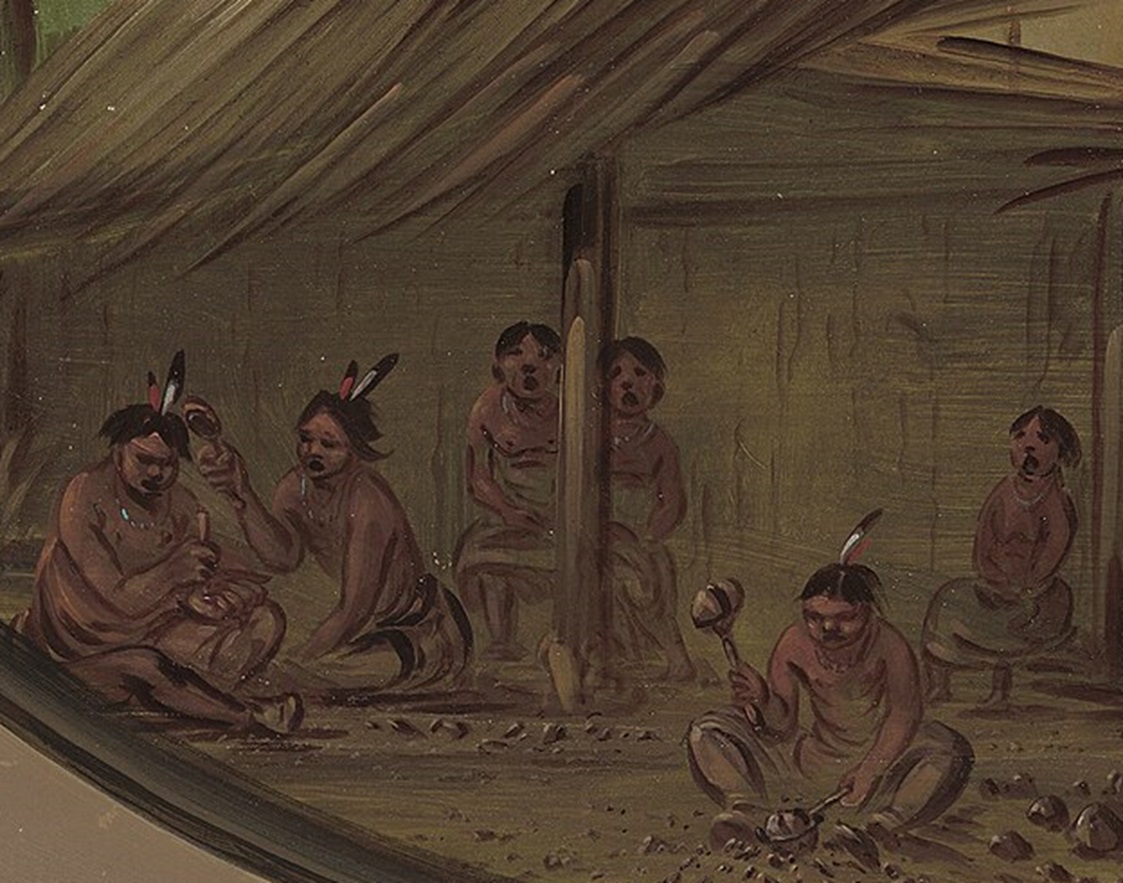 George Catlin, Making Flint Arrowheads