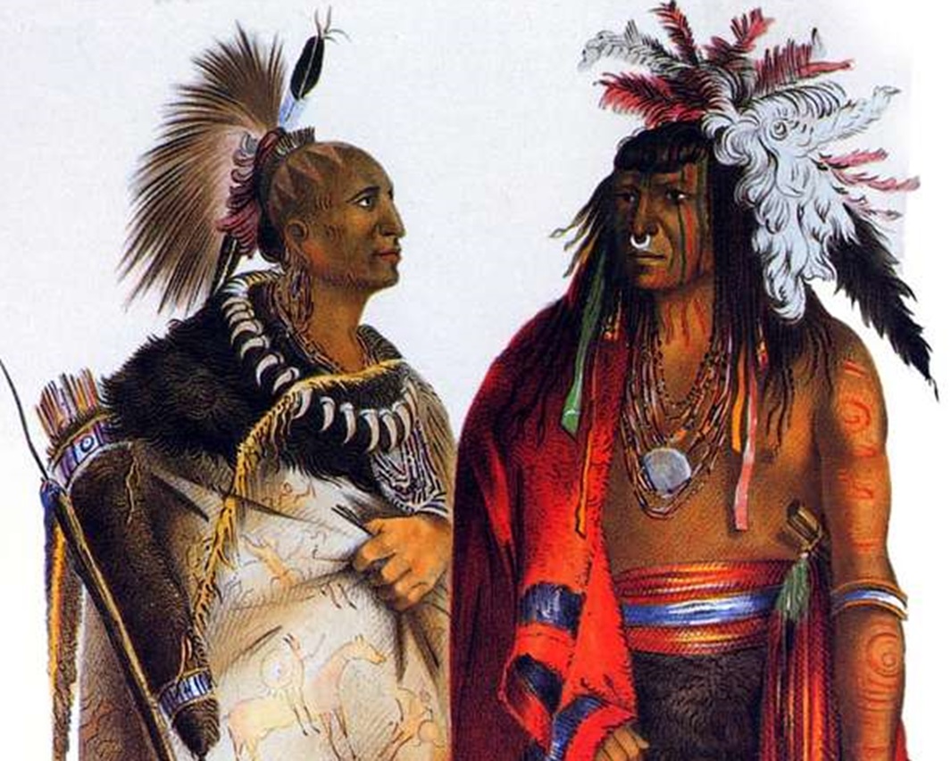 Iroquois Indians - painting