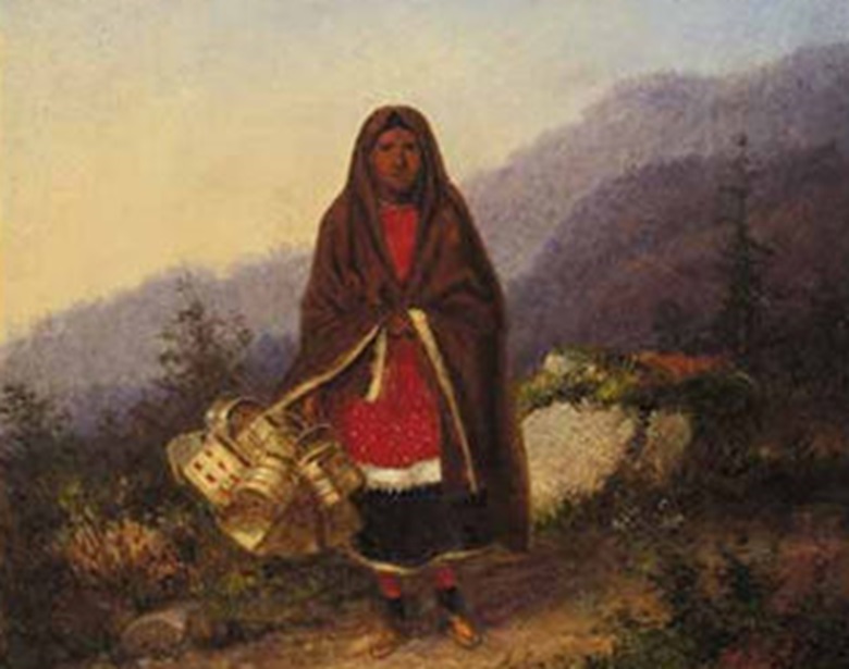 Iroquois Indian Basket Seller