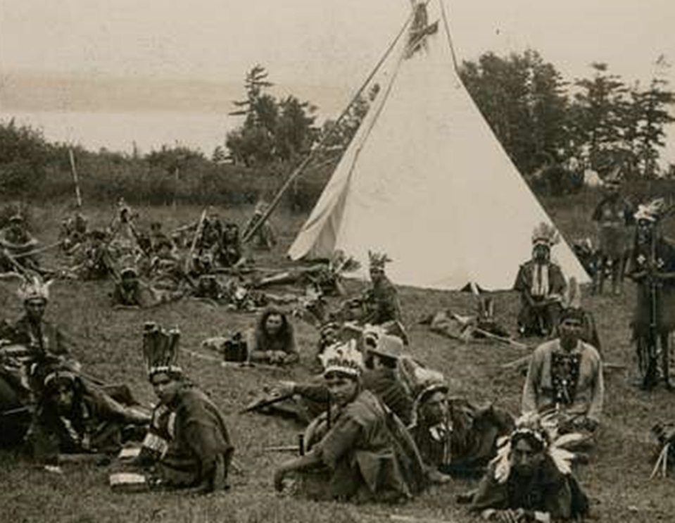 Iroquois Indians who took part in tercentenary pageant (1908)