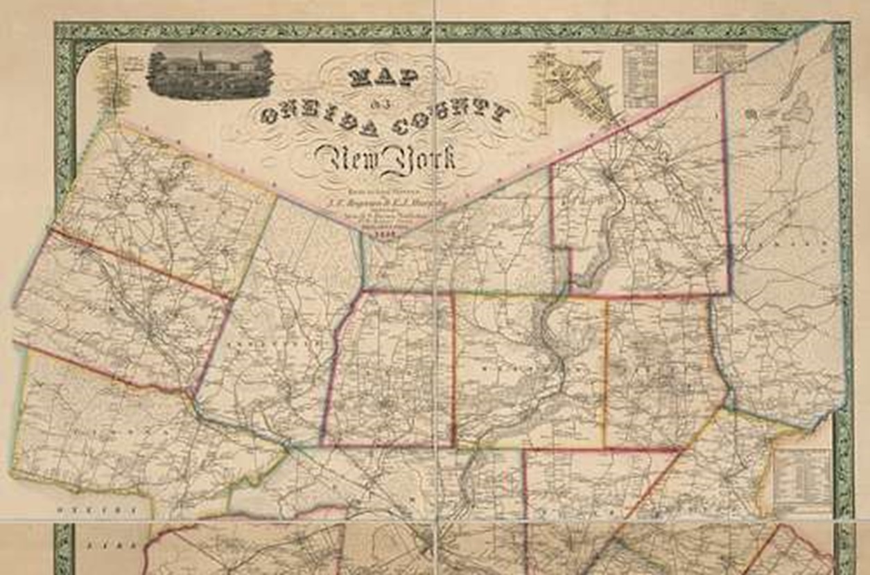 Map of Oneida County, New York