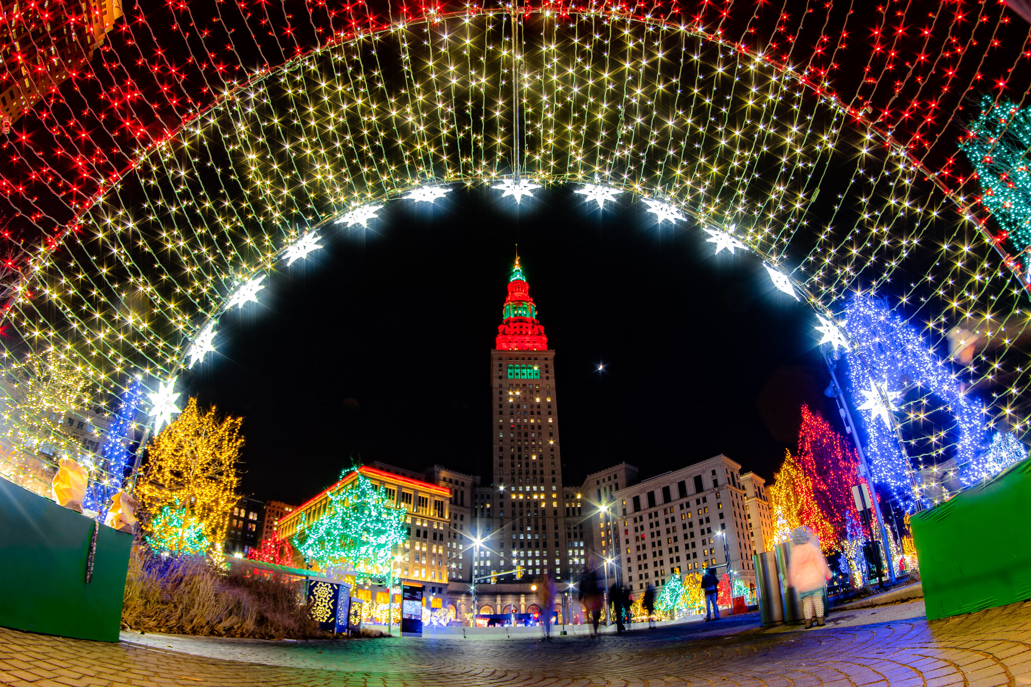 Cleveland Public Square Christmas Lights - 2018