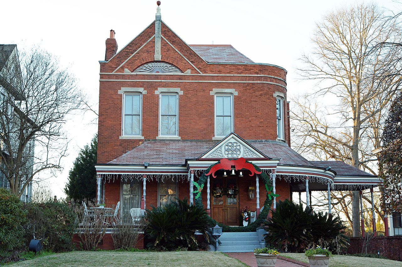 House On College St., Macon Historic District, Macon, Ga, Us