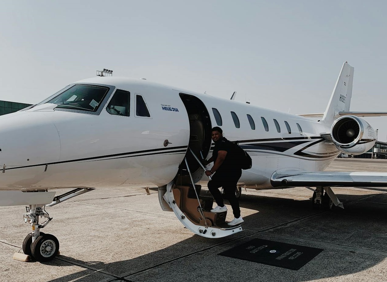 Passenger Boarding Airplane