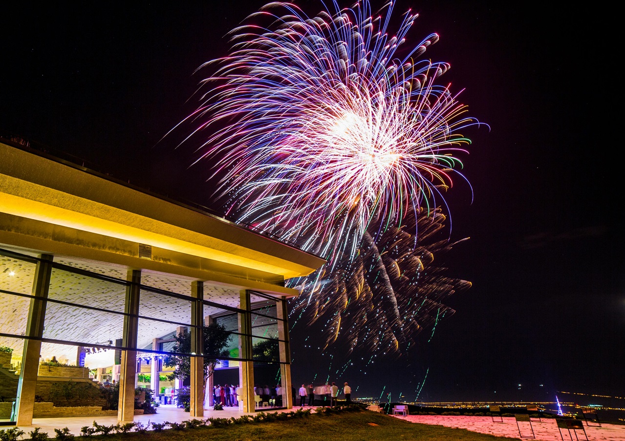 Colorful Fireworks at Night