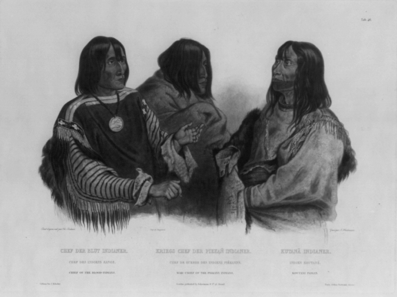 War Chiefs Of Blackfeet Indians