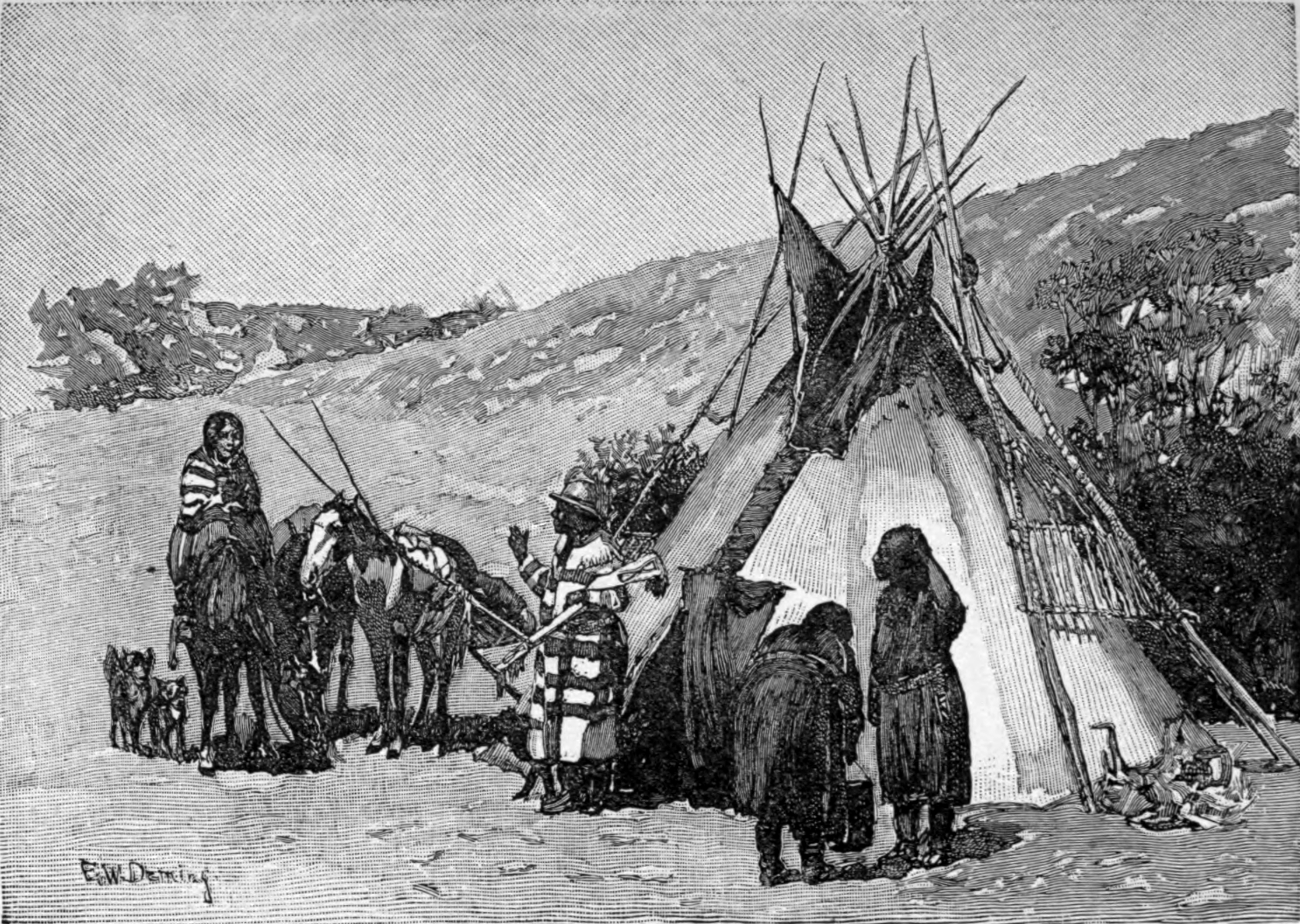 A Blackfoot Tepee