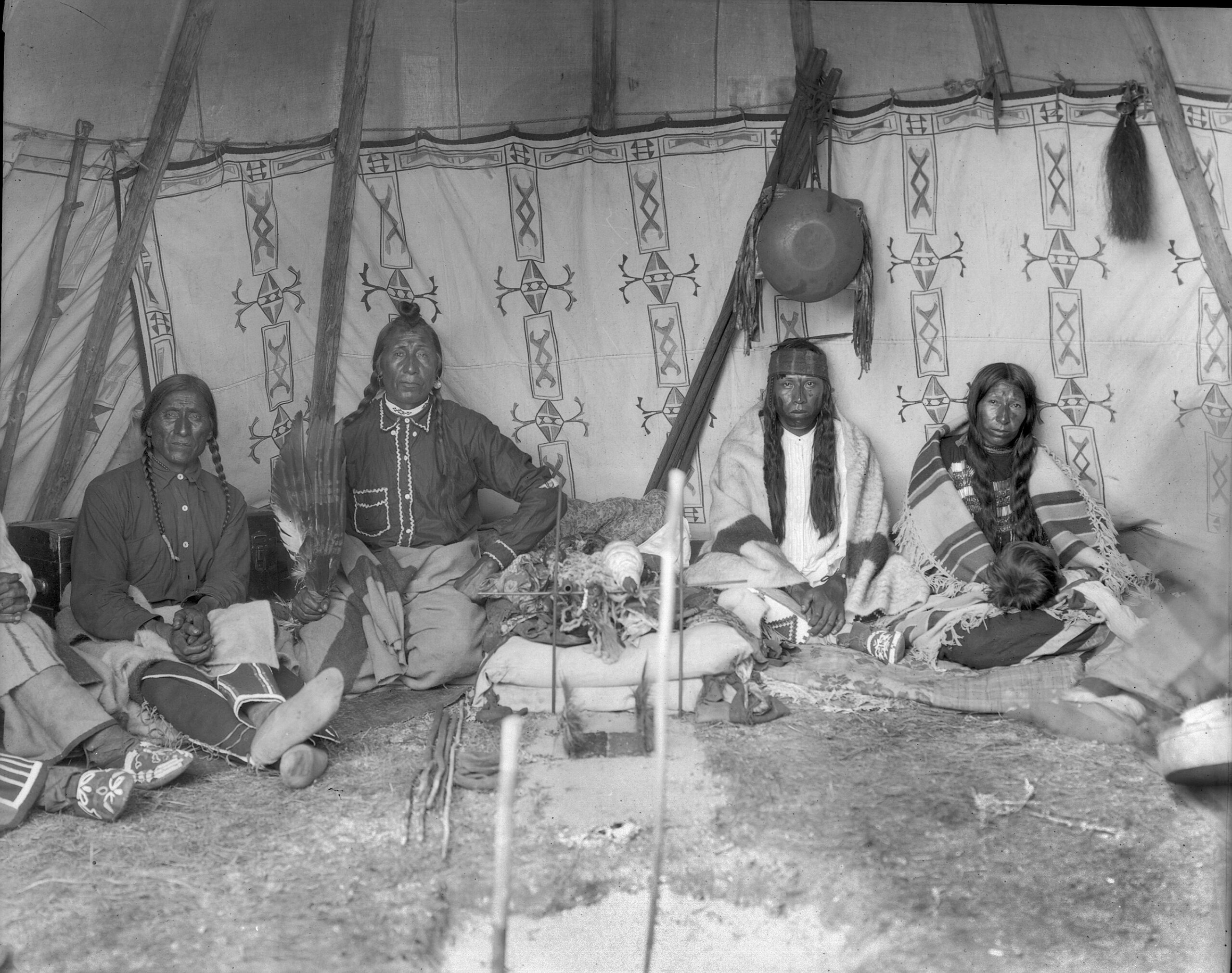 Inside A Medicine Lodge Of The Siksika Nation