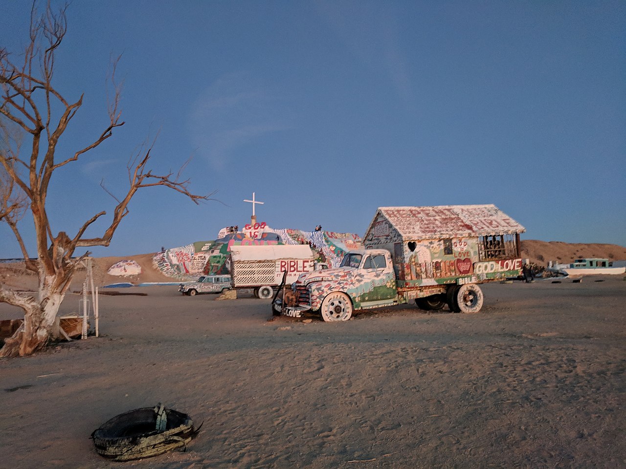 The Salvation Mountain in Slab City, Niland, CA - 2019