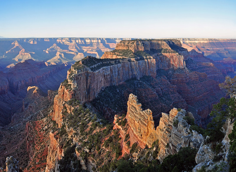 Landscape Photo of the Grand Canyon, North Rim, Muted Sunrise From Cape Royal