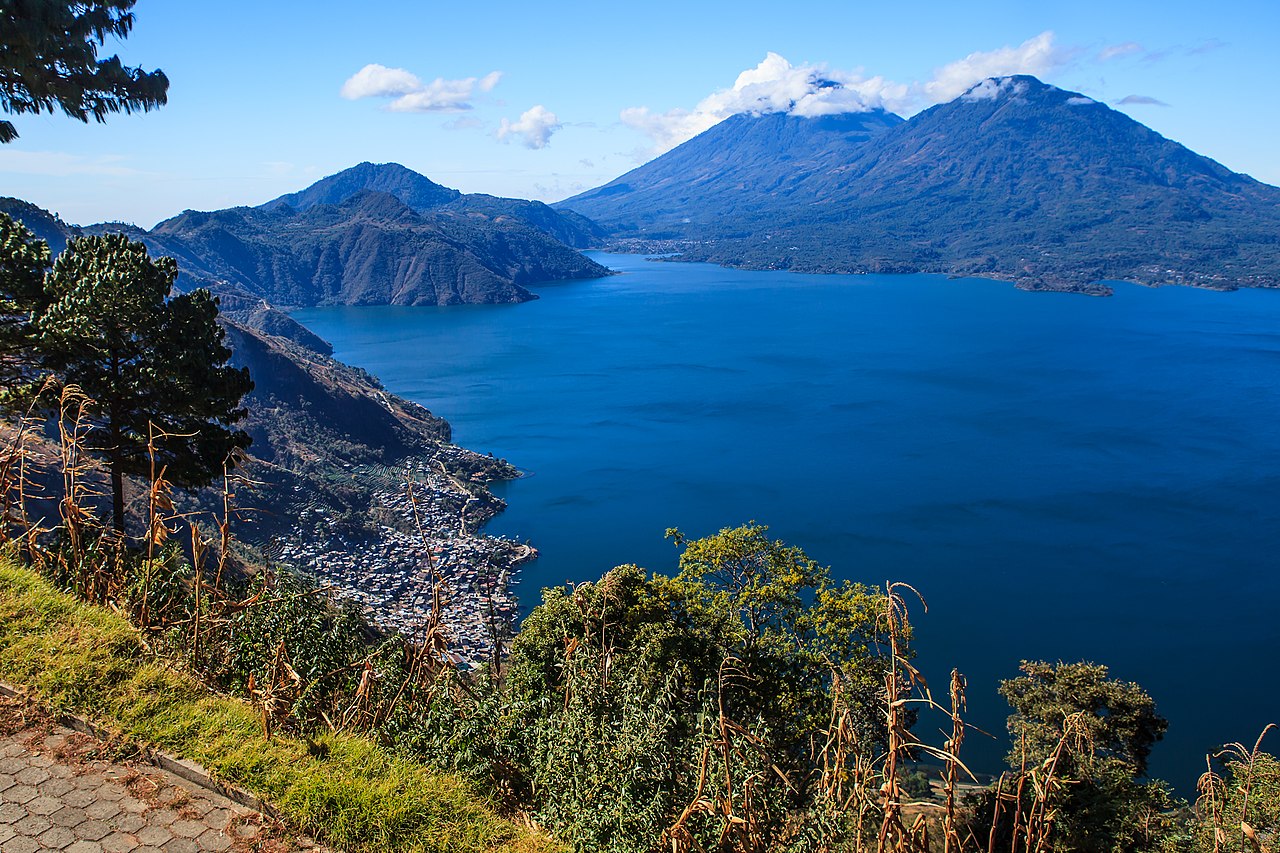 Lake Atitlan & Volcanoes From The East