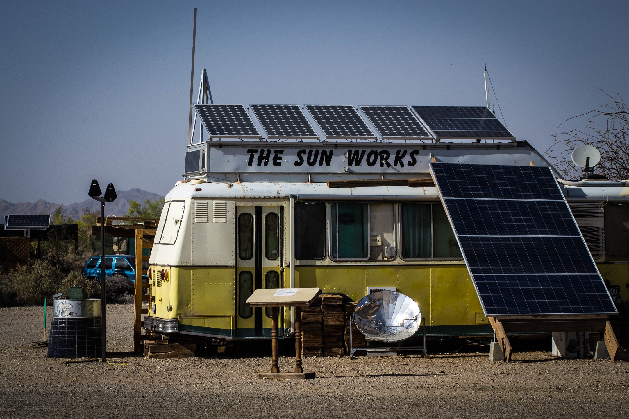 Trailers in Slab City, California