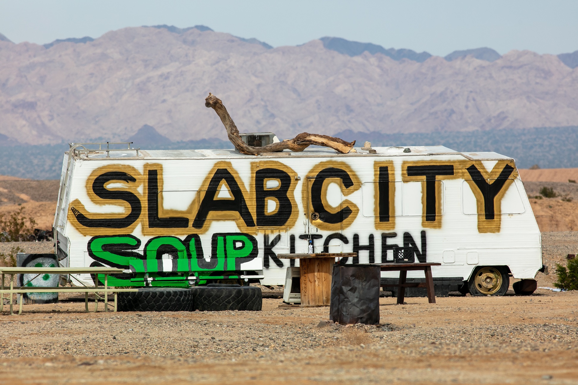 The Famous Slab City, California, where an independent community - 2023