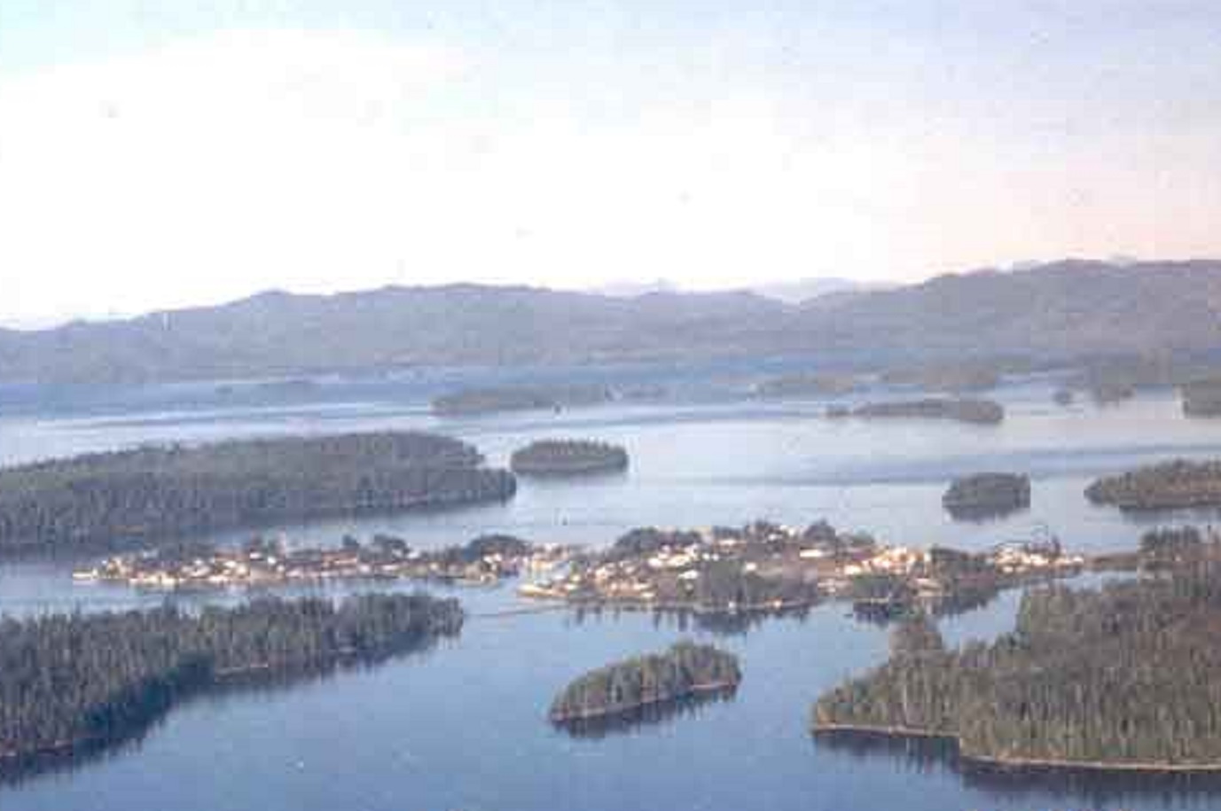 Oblique aerial view of Craig, Prince of Wales Island - 1997