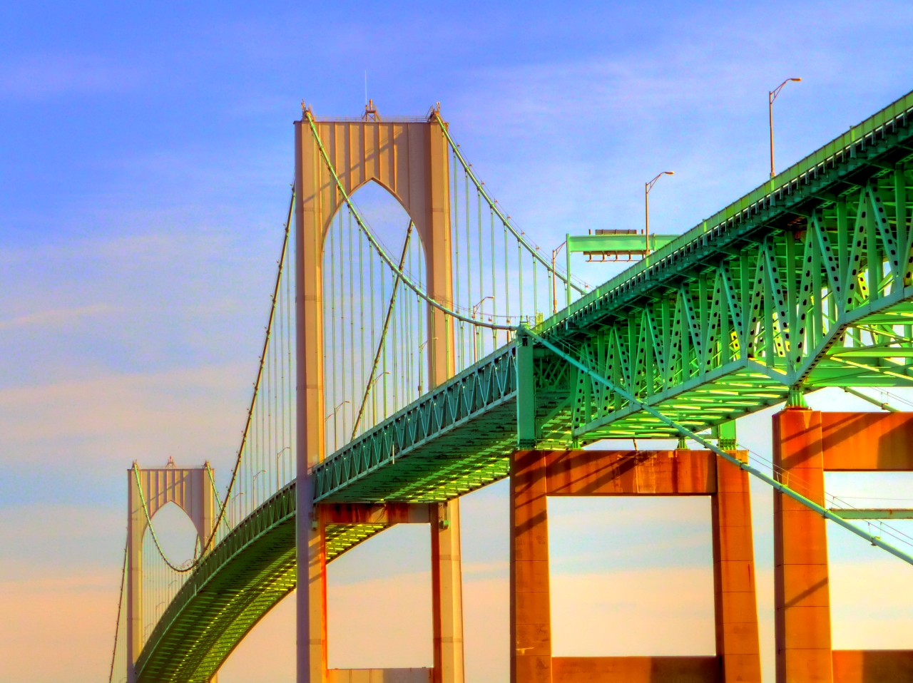 Newport Bridge From Below - 2009