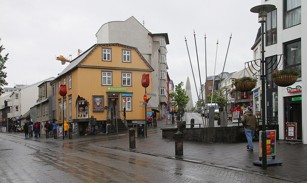 Street Photography of Reykjavik on a rainy day