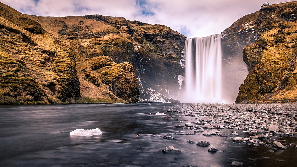 Landscape photography of Skogafoss waterfall - Iceland