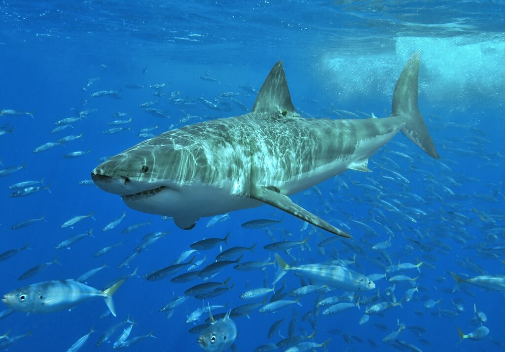 Great white shark at Isla Guadalupe, Mexico