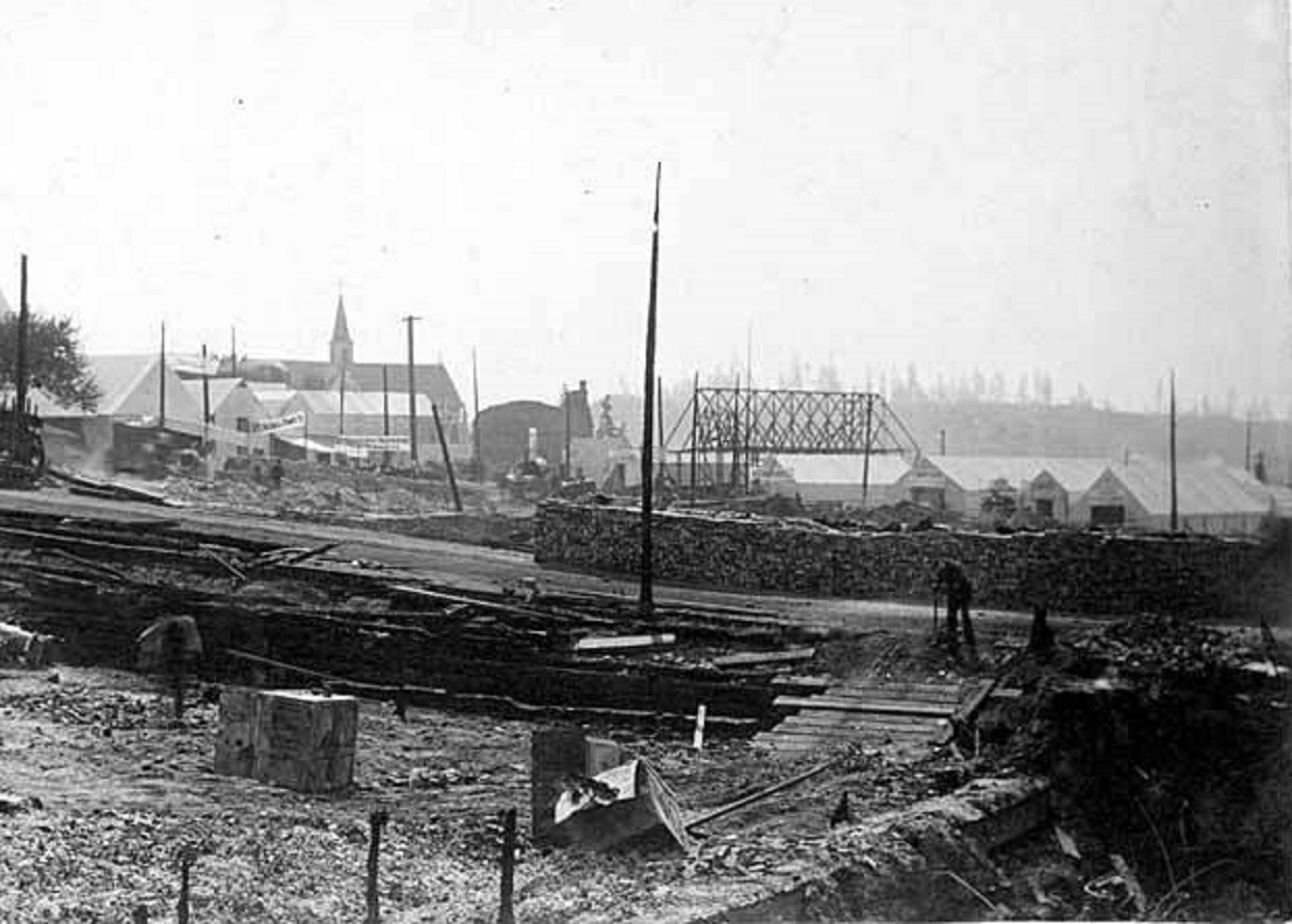 Aftermath Of The Seattle Fire Of June 6 - 1889