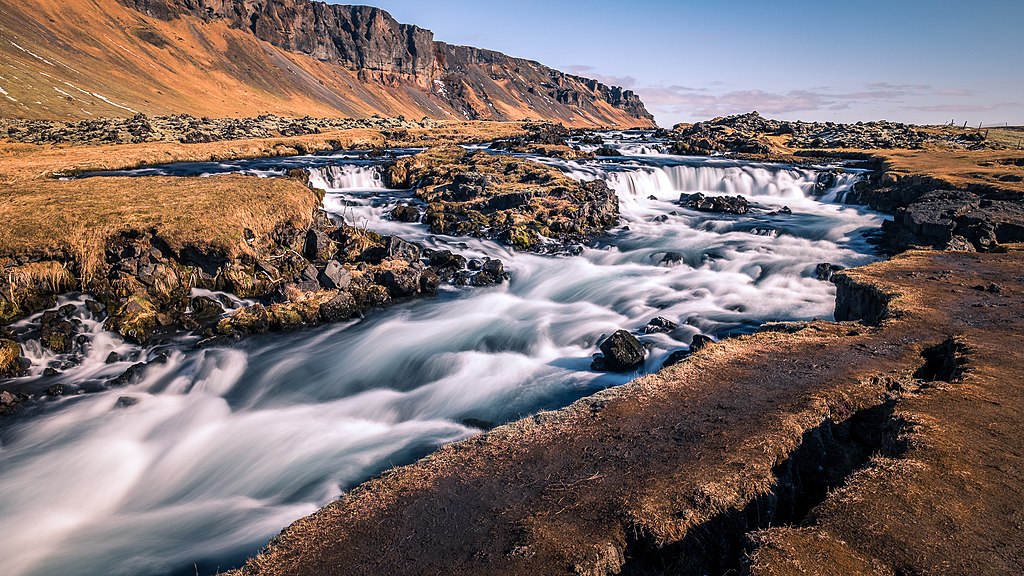 Landscape Photography of Foss Waterfall in Iceland