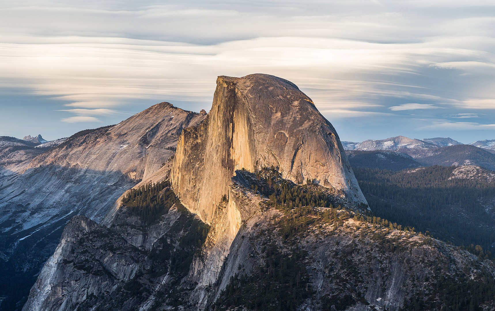 Half Dome, Yosemite National Park at sunset
