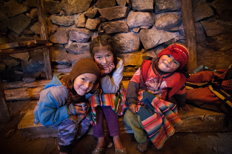 Quechua kids in Kuyoc, Peru