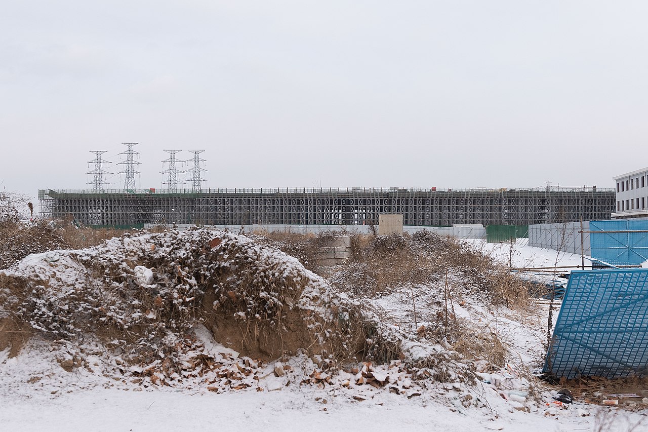Construction Site Of Xiongxian Station, Xiong'an Rail Transit Line R1
