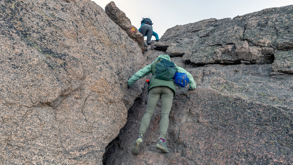 Keyhole route on Longs Peak Colorado