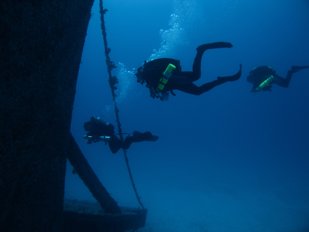 Florida keys diving at shipwreck