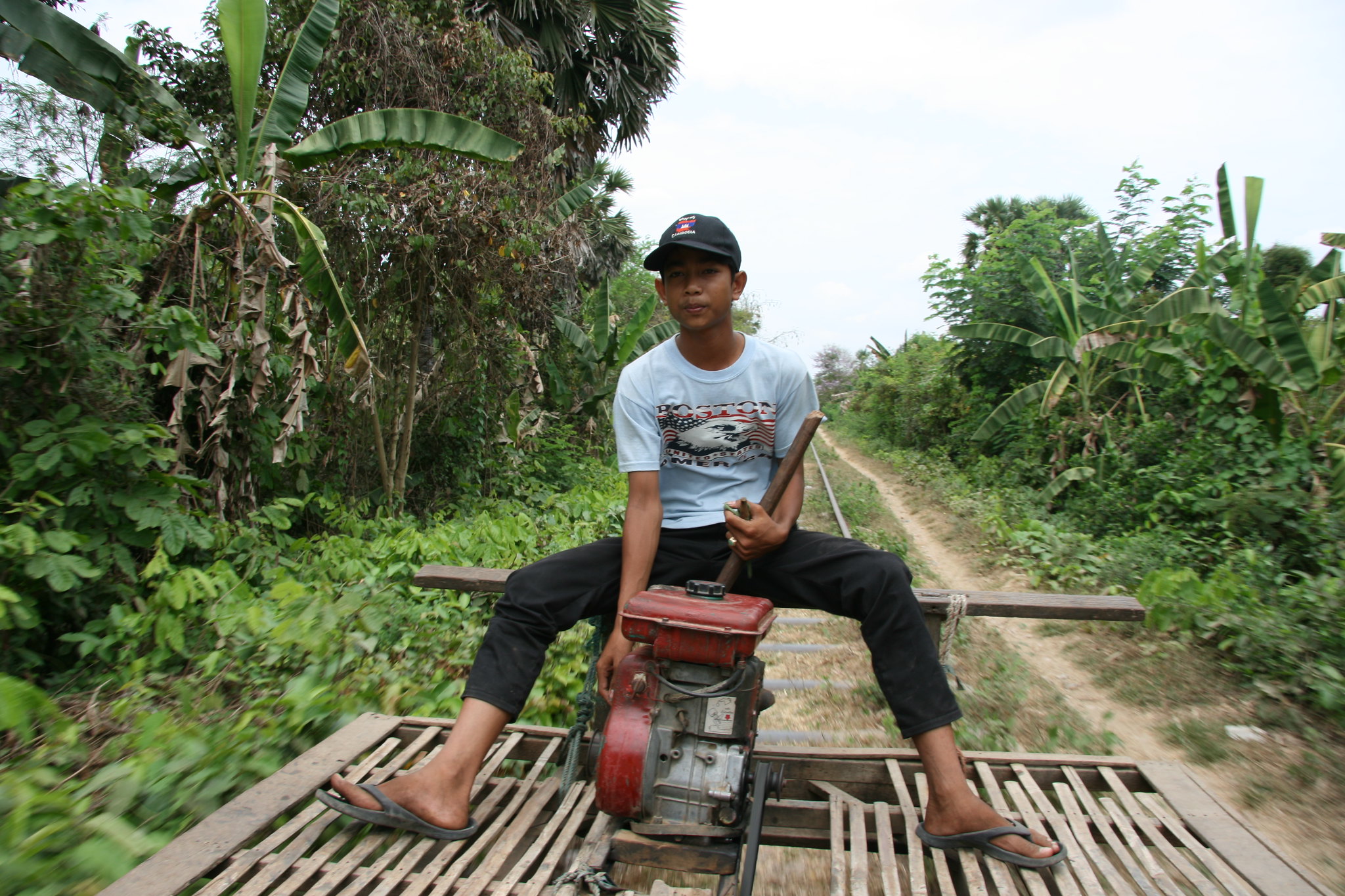 Bamboo train driver - 2009