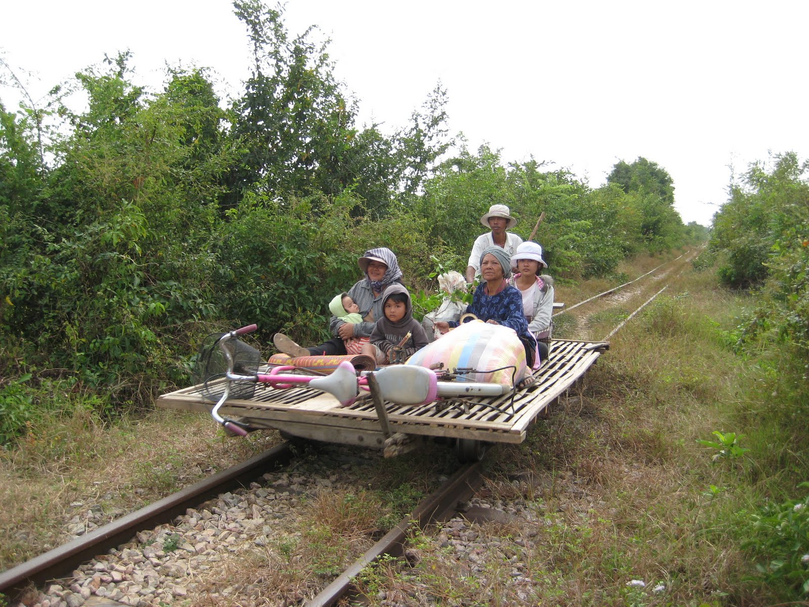 Bamboo train (Battambang, Cambodia) - 2011